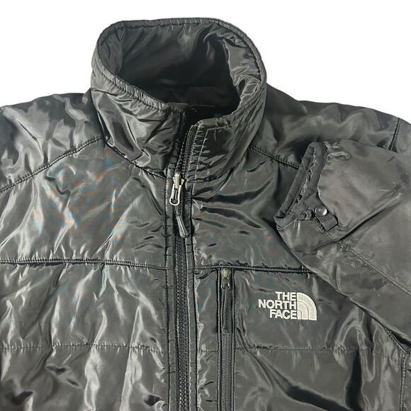 The North Face Full Zip Puffer Jacket Men’s Small Black Redpoint Chest Pocket - Picture 1 of 12